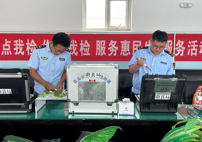 河北省蔚县市场监管局开展养老机构食品安全“你点我检”“你送我检”服务民生活动(图1)