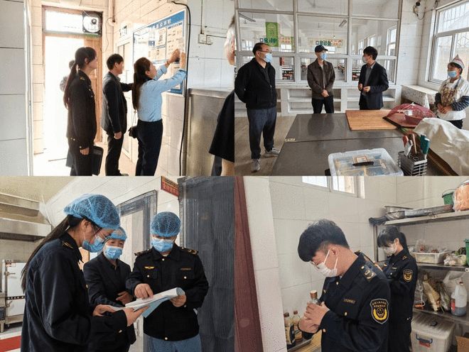 陇县城关市场监管所联合镇教育组开展校园食品安全专项检查(图1)